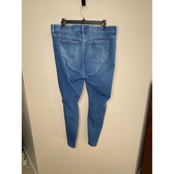 Torrid‎ Womens Bombshell Skinny Jeans Distressed Button Fly 18R Premium Stretch - Picture 3 of 8